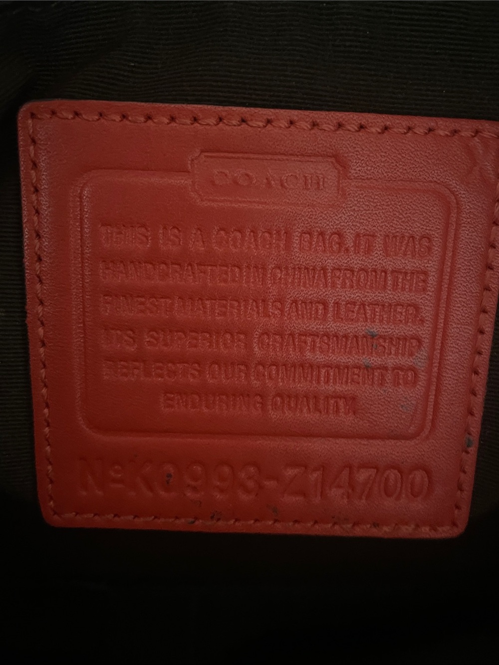Coach EastWest Z14700 Leather Bag - Picture 10 of 12